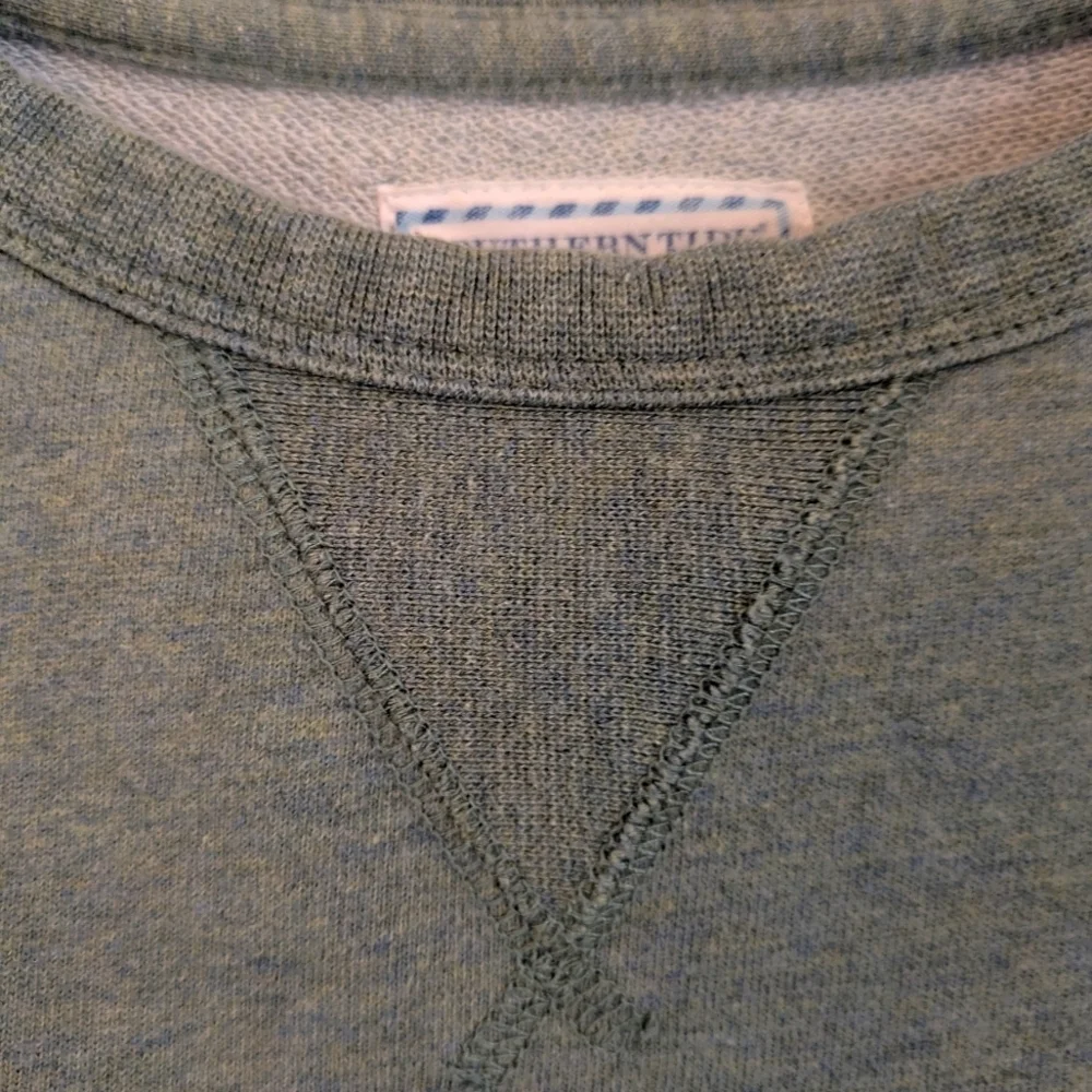 Southern Tide Men's Green Crewneck Sweater Green M